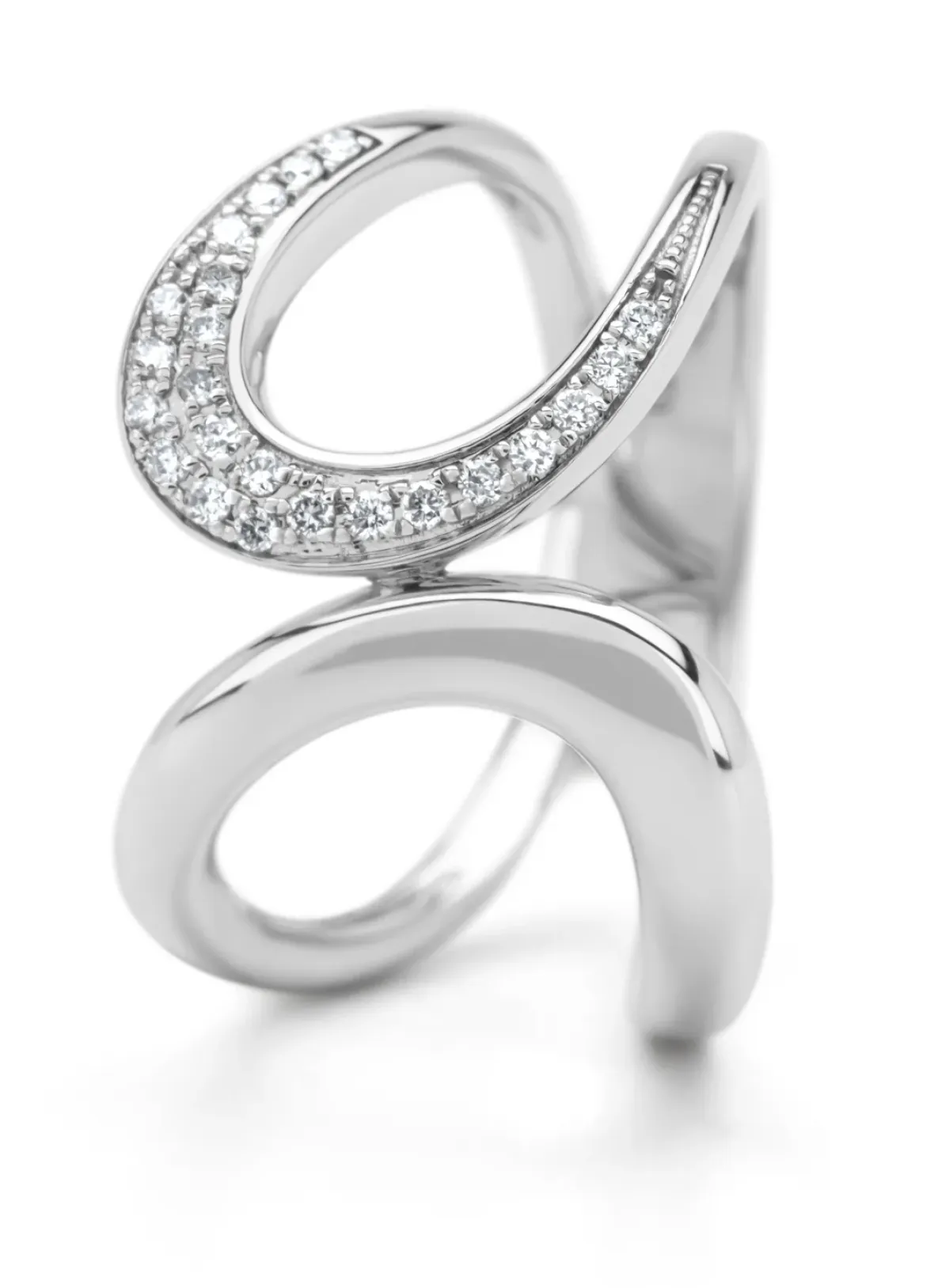 Diamond Point Witgouden Ringen|Diamanten Ringen<Witgouden ring, 0.12 ct diamant, Like a star
