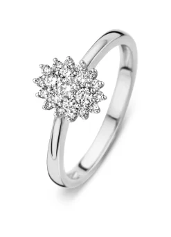 Diamond Point Witgouden Ringen|Diamanten Ringen<Witgouden ring, 0.28 ct diamant, Majestic