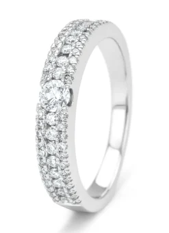 Diamond Point Witgouden Ringen|Diamanten Ringen<Witgouden ring, 0.49 ct diamant, Majestic