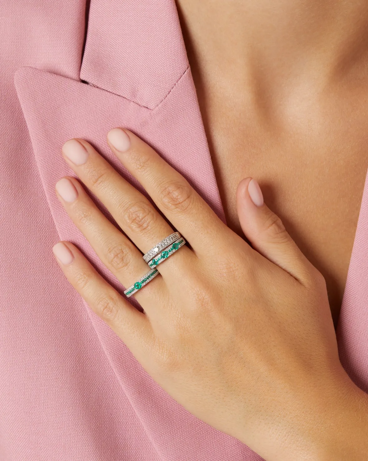 Diamond Point Witgouden Ringen|Diamanten Ringen<Witgouden ring, 0.49 ct diamant, Majestic