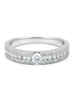 Diamond Point Witgouden Ringen|Diamanten Ringen<Witgouden ring, 0.49 ct diamant, Majestic