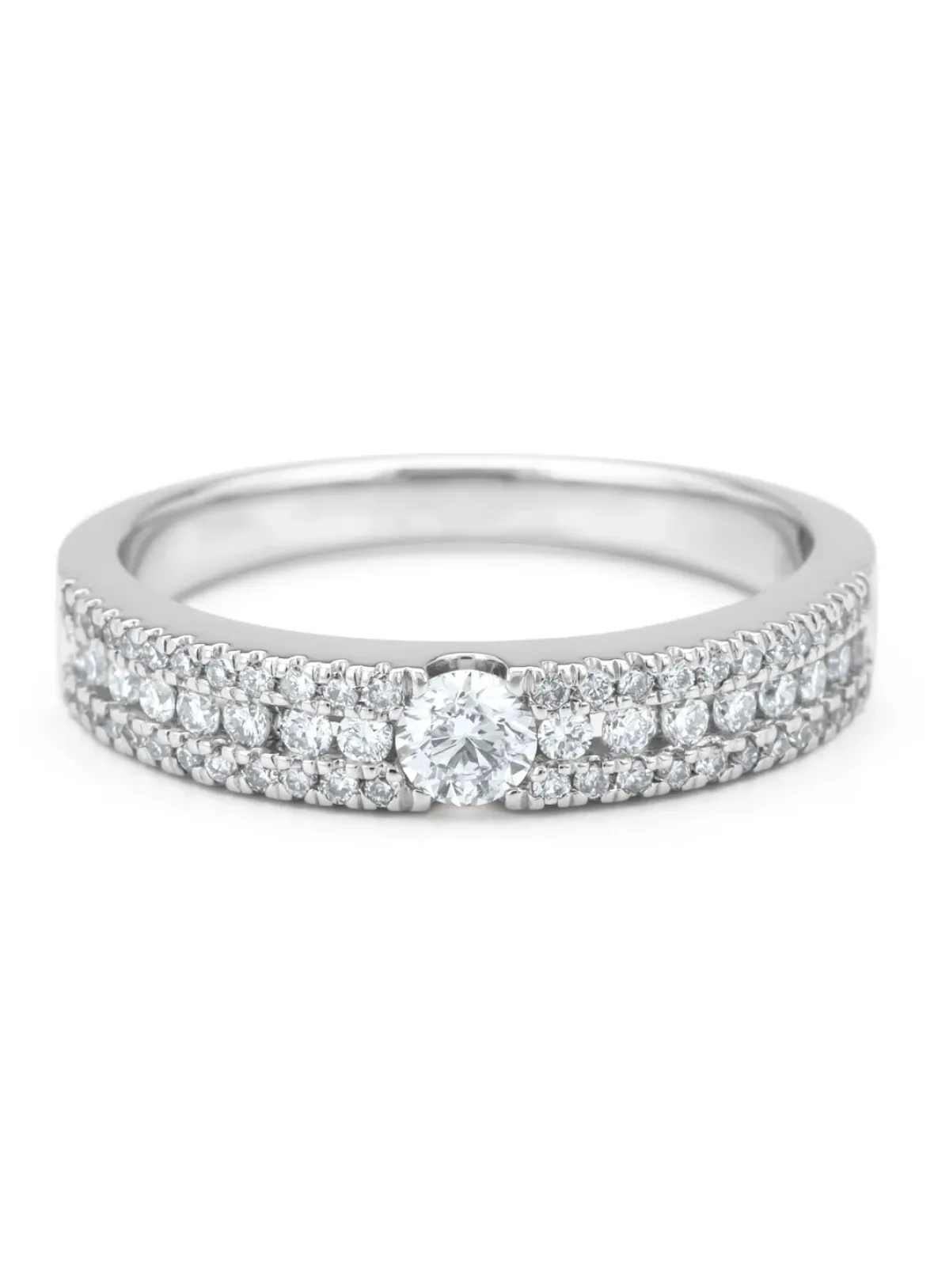 Diamond Point Witgouden Ringen|Diamanten Ringen<Witgouden ring, 0.49 ct diamant, Majestic