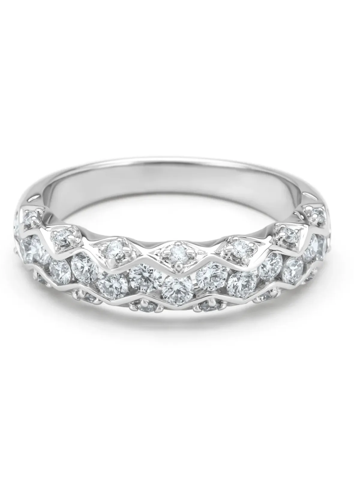 Diamond Point Witgouden Ringen|Diamanten Ringen<Witgouden ring, 0.73 ct diamant, Majestic