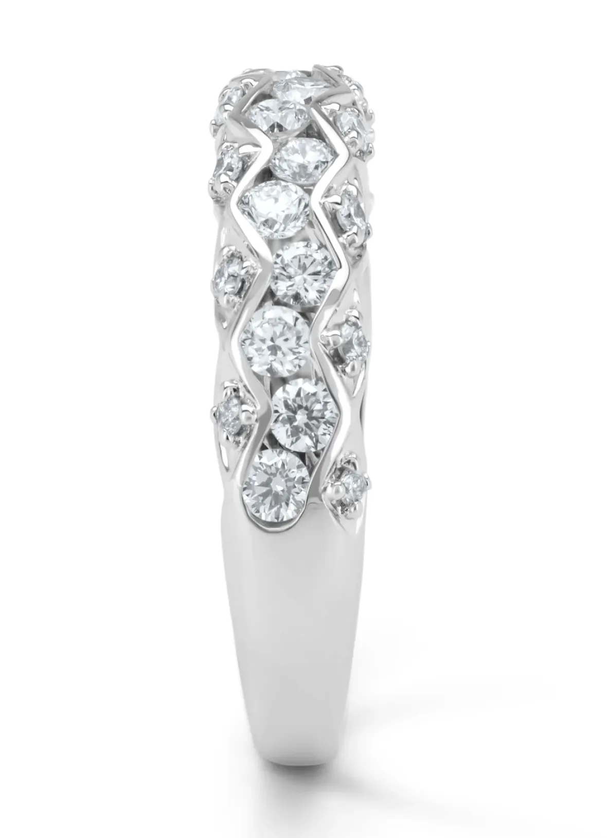 Diamond Point Witgouden Ringen|Diamanten Ringen<Witgouden ring, 0.73 ct diamant, Majestic