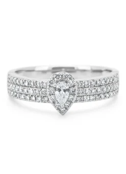 Diamond Point Witgouden Ringen|Diamanten Ringen<Witgouden ring, 0.35 ct diamant, Petite Romance