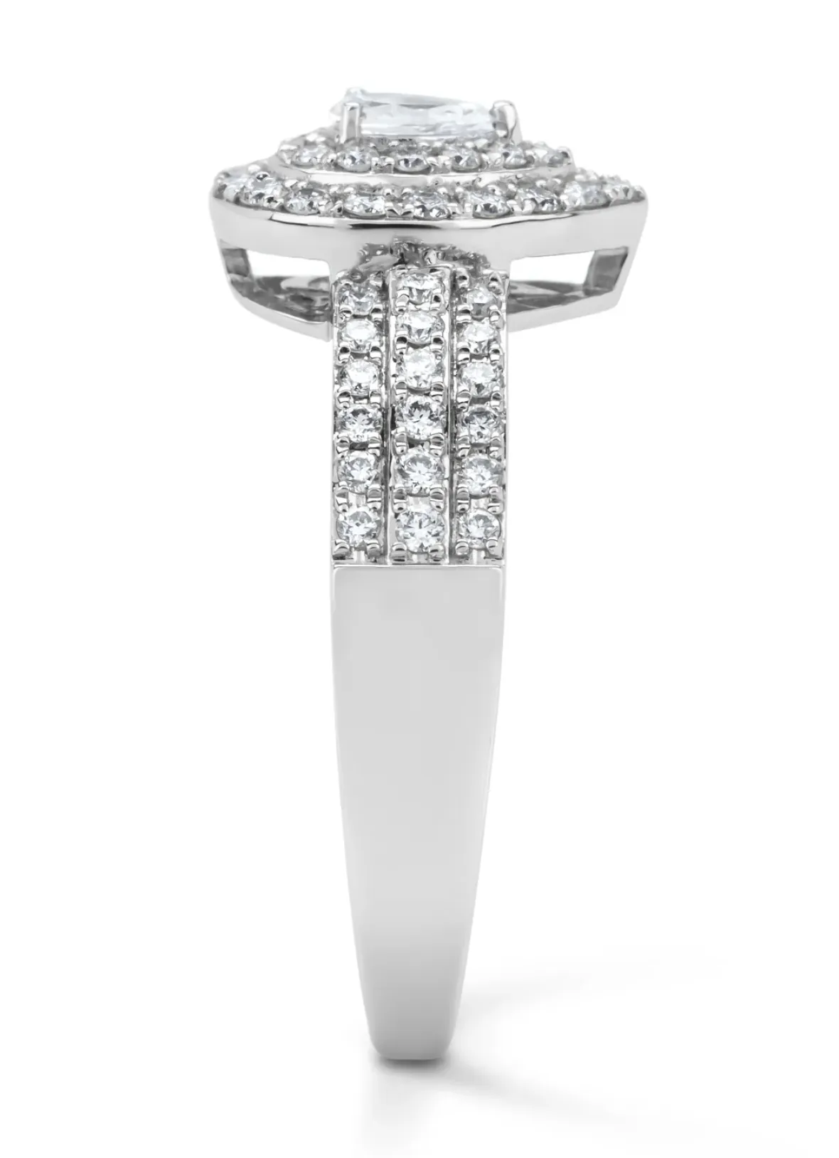 Diamond Point Witgouden Ringen|Diamanten Ringen<Witgouden ring, 0.50 ct diamant, Petite Romance