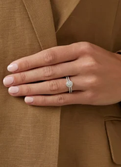 Diamond Point Witgouden Ringen|Diamanten Ringen<Witgouden ring, 0.28 ct diamant, Petite Romance