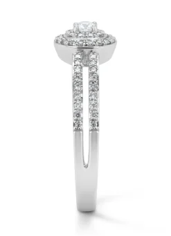 Diamond Point Witgouden Ringen|Diamanten Ringen<Witgouden ring, 0.28 ct diamant, Petite Romance