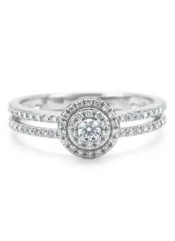 Diamond Point Witgouden Ringen|Diamanten Ringen<Witgouden ring, 0.28 ct diamant, Petite Romance