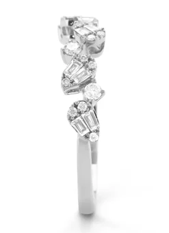 Diamond Point Witgouden Ringen|Diamanten Ringen<Witgouden ring, 0.37 ct diamant, Petite Romance