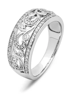 Diamond Point Witgouden Ringen|Diamanten Ringen<Witgouden ring, 0.32 ct diamant, Since 1904