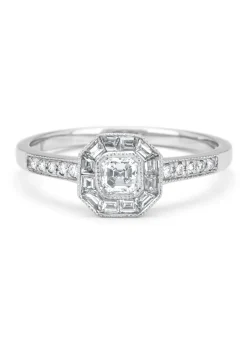 Diamond Point Witgouden Ringen|Diamanten Ringen<Witgouden ring, 0.55 ct diamant, Since 1904