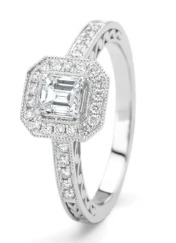 Diamond Point Witgouden Ringen|Diamanten Ringen<Witgouden ring, 0.53 ct diamant, Since 1904