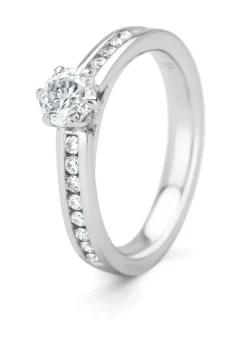 Diamond Point Witgouden Ringen|Diamanten Ringen<Witgouden ring, 0.72 ct diamant, Solitair