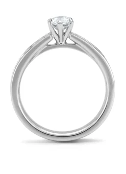 Diamond Point Witgouden Ringen|Diamanten Ringen<Witgouden ring, 0.72 ct diamant, Solitair