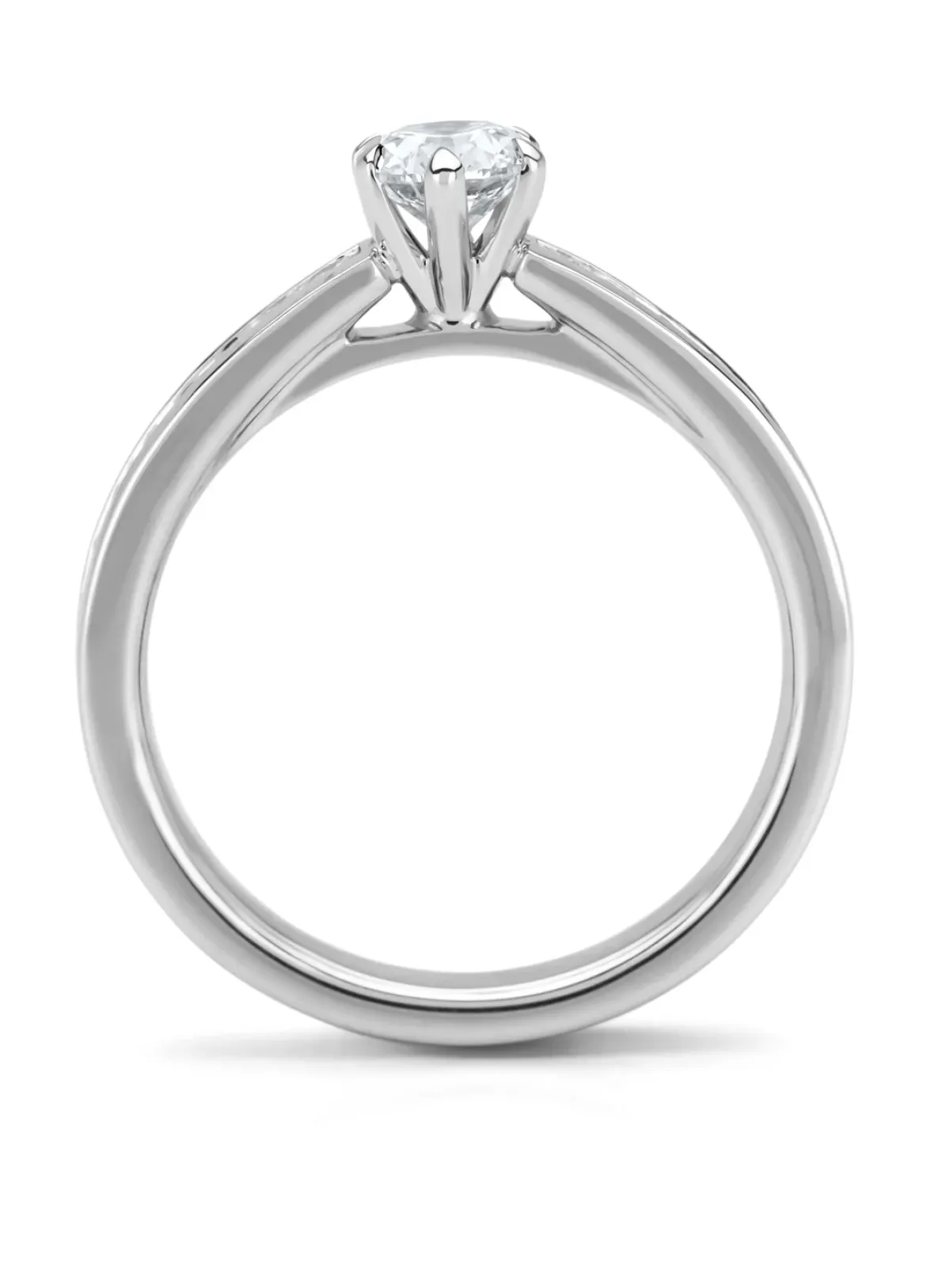 Diamond Point Witgouden Ringen|Diamanten Ringen<Witgouden ring, 0.72 ct diamant, Solitair
