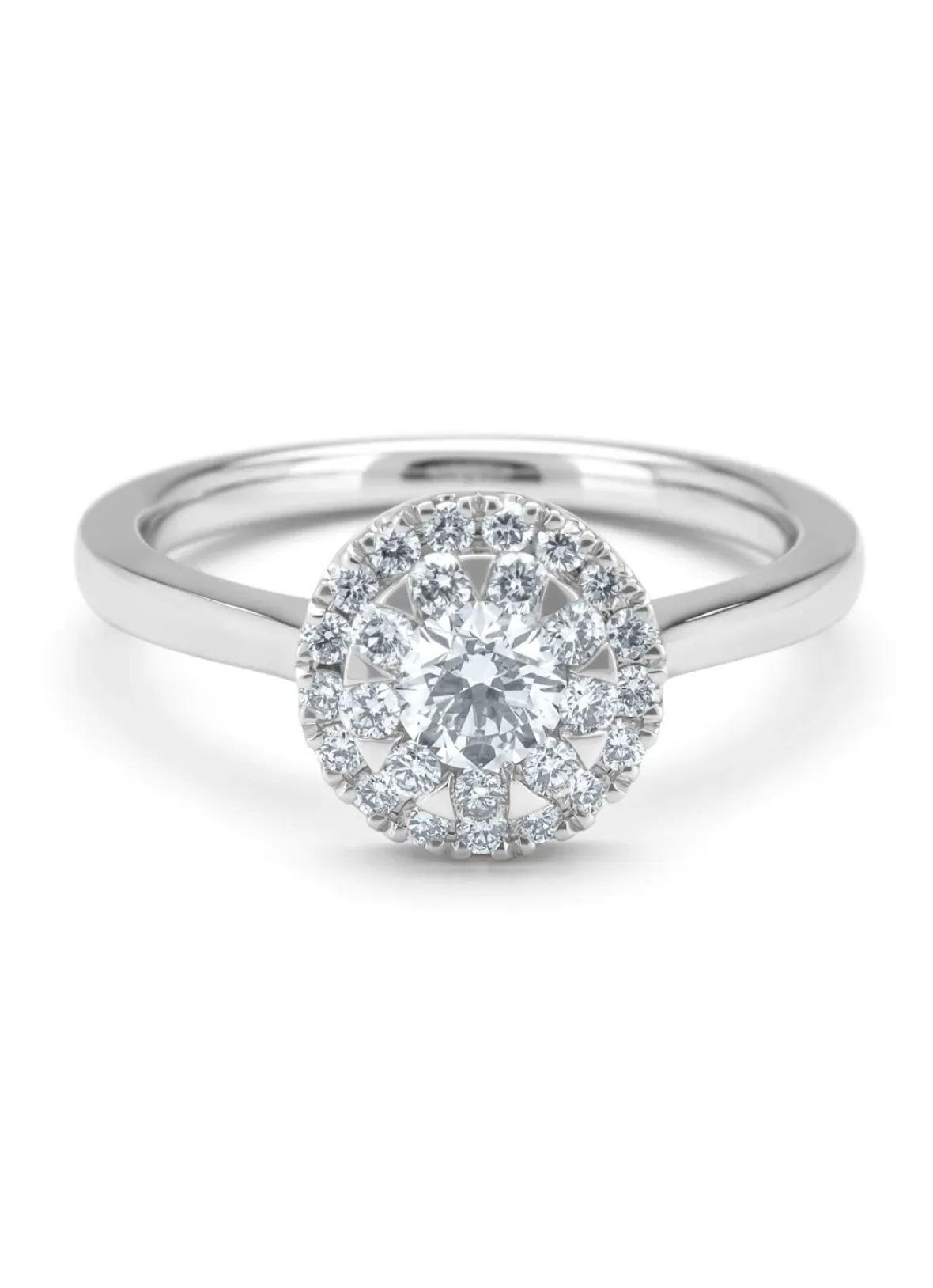 Diamond Point Witgouden Ringen|Diamanten Ringen<Witgouden ring, 0.62 ct diamant, Solitair