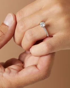 Diamond Point Witgouden Ringen|Diamanten Ringen<Witgouden ring, 1.25 ct diamant, Solitair