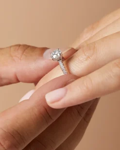 Diamond Point Witgouden Ringen|Diamanten Ringen<Witgouden ring, 1.25 ct diamant, Solitair