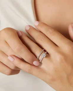 Diamond Point Witgouden Ringen|Diamanten Ringen<Witgouden ring, 1.25 ct diamant, Solitair