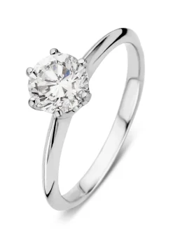 Diamond Point Witgouden Ringen|Verlovingsringen<Witgouden ring, 1.01 ct diamant, Solitair