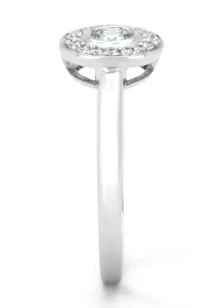 Diamond Point Witgouden Ringen|Diamanten Ringen<Witgouden ring, 0.32 ct diamant, Solitair