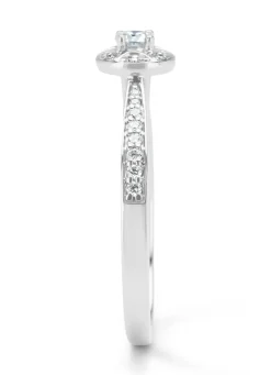 Diamond Point Witgouden Ringen|Diamanten Ringen<Witgouden ring, 0.24 ct diamant, Solitair