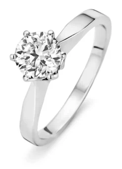Diamond Point Witgouden Ringen|Verlovingsringen<Witgouden ring, 1.04 ct diamant, Solitair