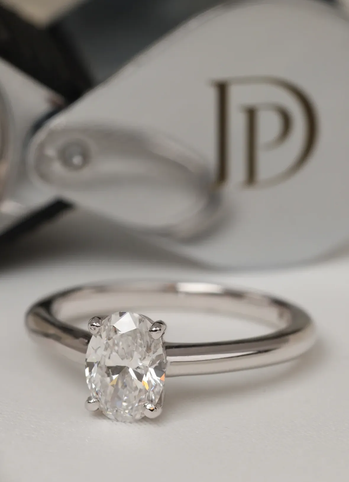 Diamond Point Witgouden Ringen|Diamanten Ringen<Witgouden ring, 1.20 ct diamant, Solitair