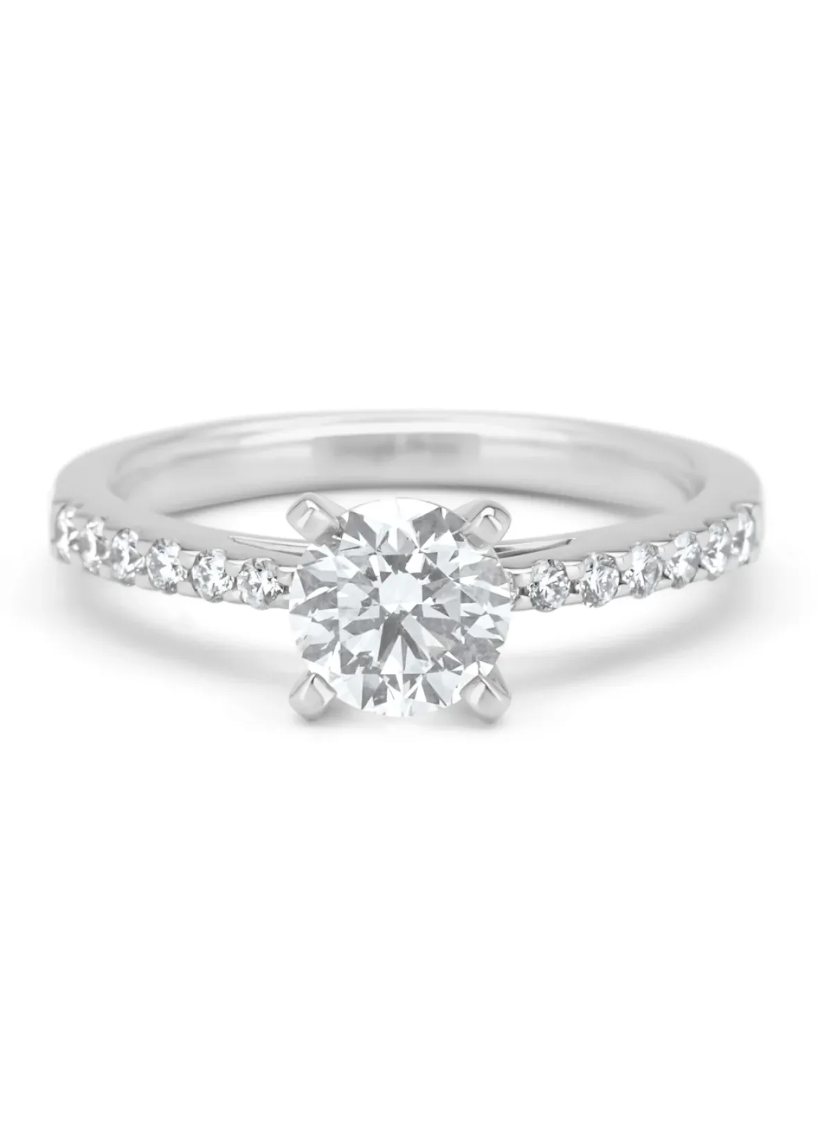 Diamond Point Witgouden Ringen<Witgouden ring, 1.26 ct diamant, Solitair