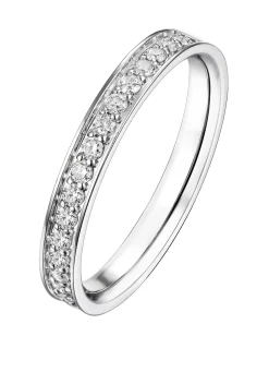 Diamond Point Witgouden Ringen|Aanschuifringen<Witgouden ring, 0.27 ct diamant, Wedding