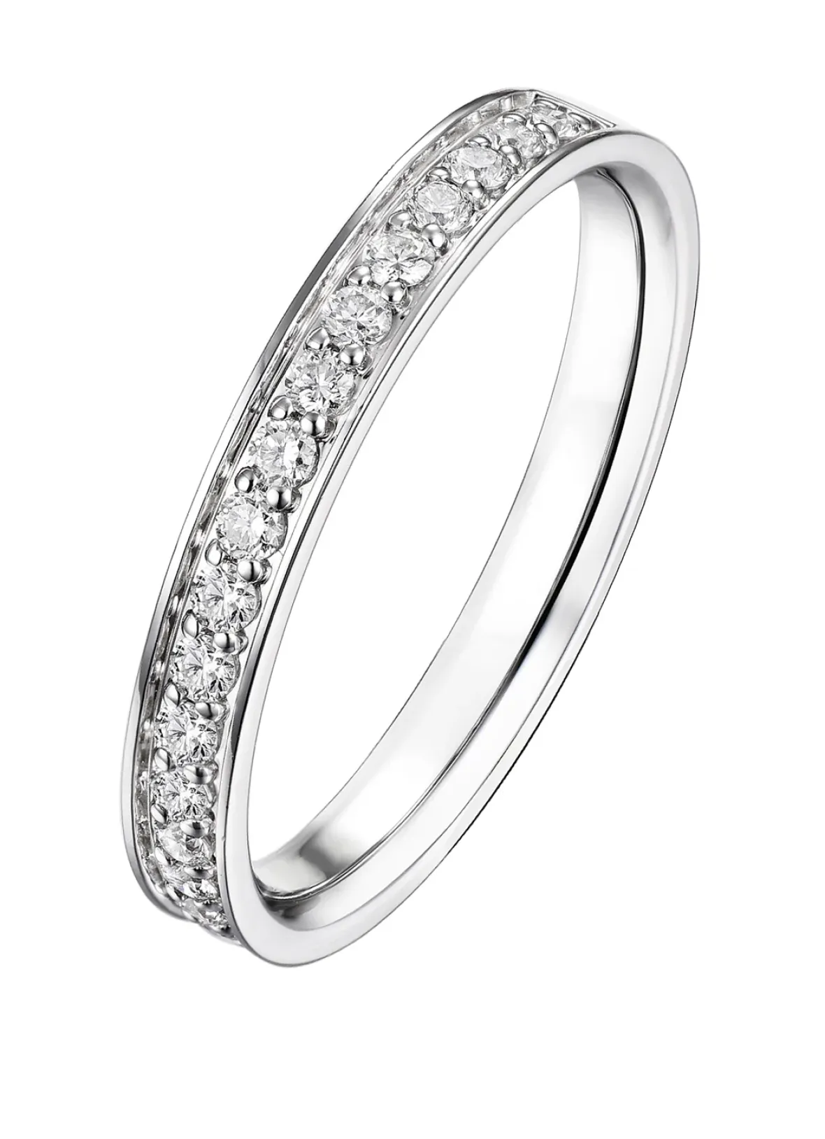 Diamond Point Witgouden Ringen|Aanschuifringen<Witgouden ring, 0.27 ct diamant, Wedding