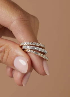 Diamond Point Witgouden Ringen|Aanschuifringen<Witgouden ring, 0.76 ct diamant, Wedding