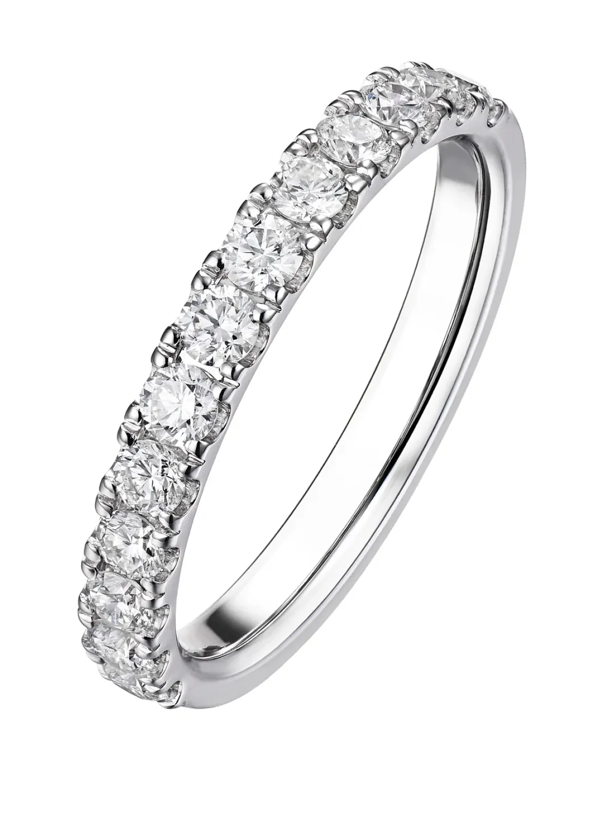 Diamond Point Witgouden Ringen|Aanschuifringen<Witgouden ring, 1.01 ct diamant, Wedding
