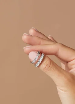 Diamond Point Witgouden Ringen|Aanschuifringen<Witgouden ring, 0.77 ct diamant, Wedding