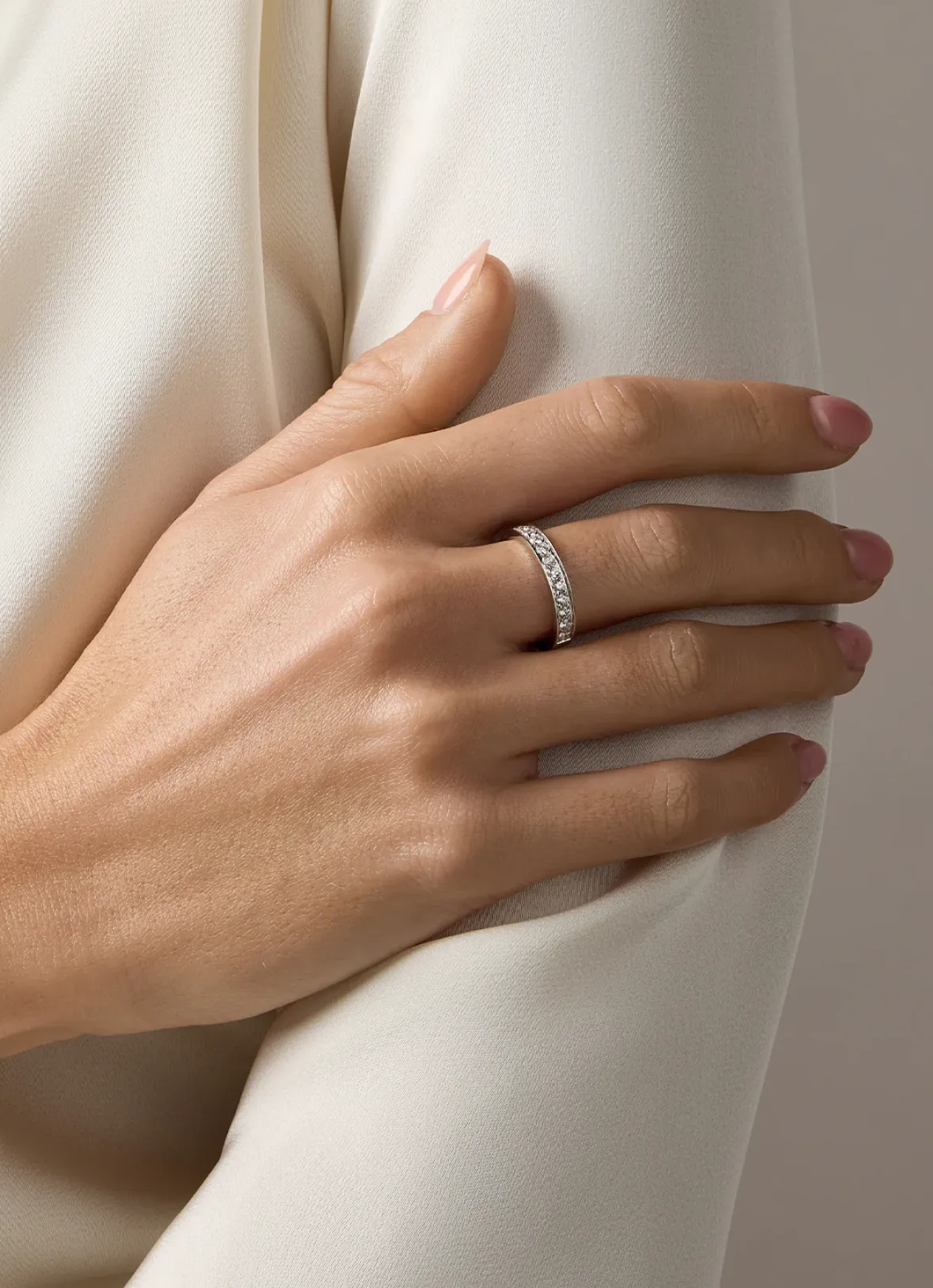 Diamond Point Witgouden Ringen|Aanschuifringen<Witgouden ring, 0.50 ct diamant, Wedding