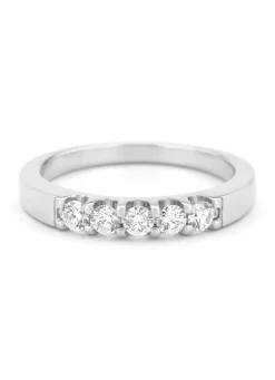 Diamond Point Witgouden Ringen|Diamanten Ringen<Witgouden ring, 0.35 ct diamant, Wedding