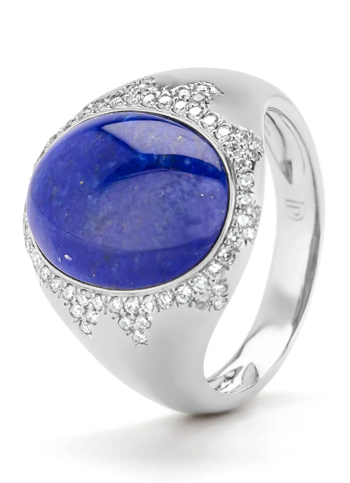 Diamond Point Witgouden Ringen|Ringen Met Kleurstenen<Witgouden ring, 4.41 ct lapis, Gallery