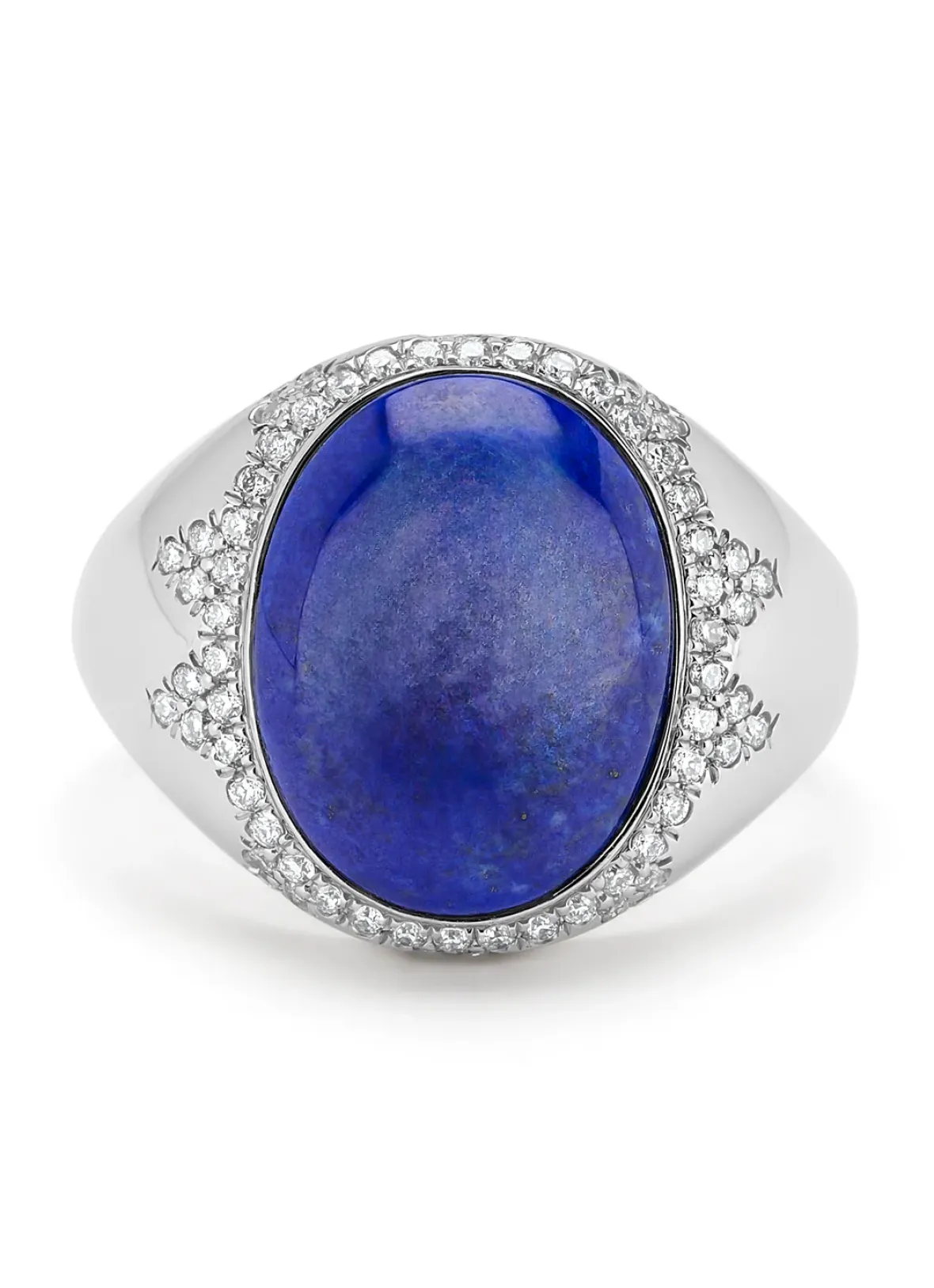 Diamond Point Witgouden Ringen|Ringen Met Kleurstenen<Witgouden ring, 4.41 ct lapis, Gallery