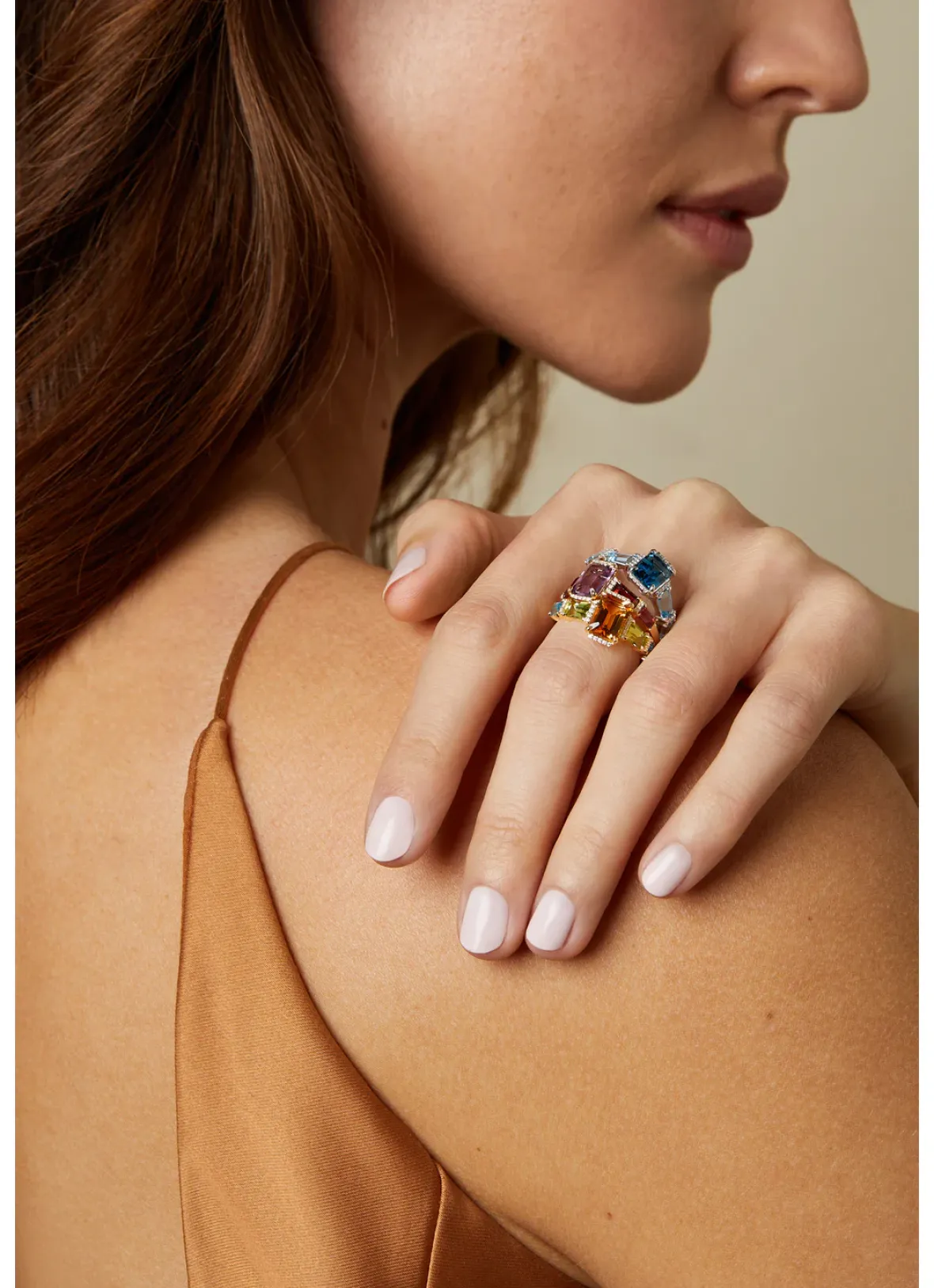 Diamond Point Witgouden Ringen|Ringen Met Kleurstenen<Witgouden ring, 1.76 ct london topaas, Gallery