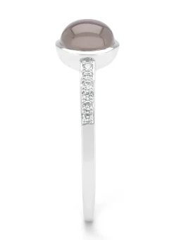Diamond Point Witgouden Ringen|Ringen Met Kleurstenen<Witgouden ring, 0.96 ct maansteen, Little Drops