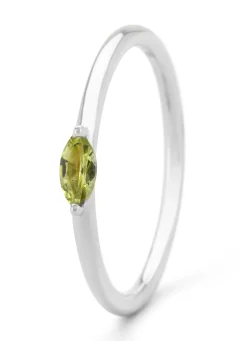 Diamond Point Witgouden Ringen|Ringen Met Kleurstenen<Witgouden ring, 0.17 ct peridoot, Joy