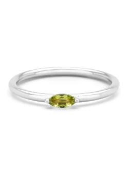 Diamond Point Witgouden Ringen|Ringen Met Kleurstenen<Witgouden ring, 0.17 ct peridoot, Joy