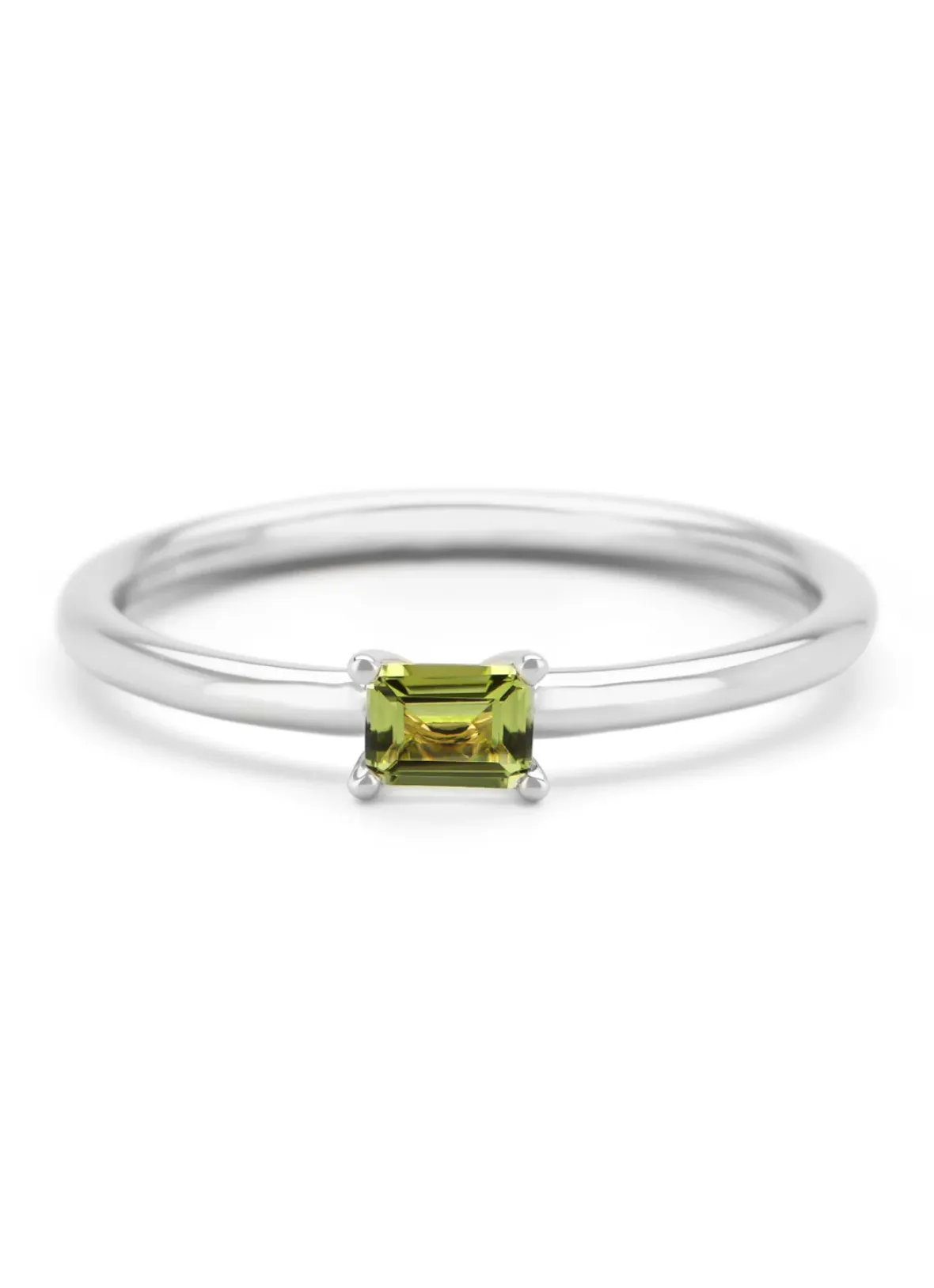 Diamond Point Witgouden Ringen|Ringen Met Kleurstenen<Witgouden ring, 0.21 ct peridoot, Joy