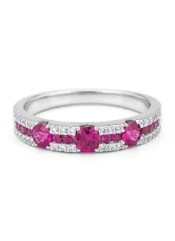 Diamond Point Witgouden Ringen|Ringen Met Kleurstenen<Witgouden ring, 0.72 ct robijn, Majestic
