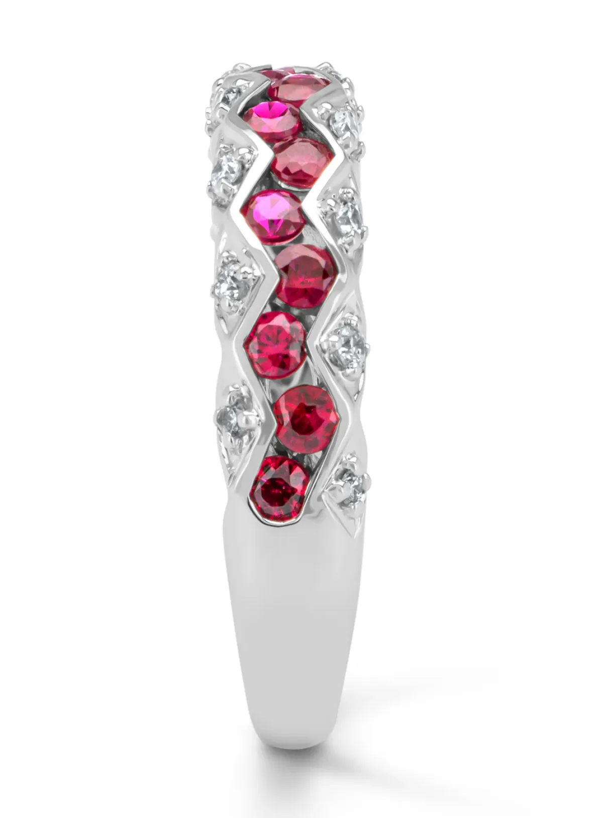 Diamond Point Witgouden Ringen|Ringen Met Kleurstenen<Witgouden ring, 0.68 ct robijn, Majestic