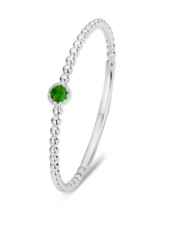 Diamond Point Witgouden Ringen|Ringen Met Kleurstenen<Witgouden ring, 0.04 ct smaragd, Joy