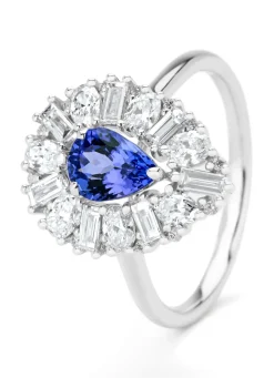 Diamond Point Witgouden Ringen|Ringen Met Kleurstenen<Witgouden ring, 0.83 ct tanzaniet, Gallery