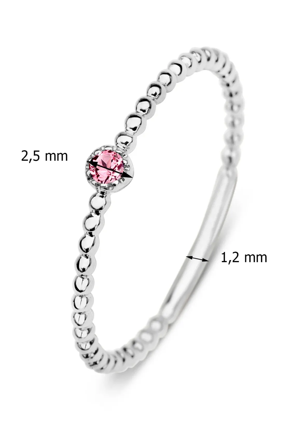 Diamond Point Witgouden Ringen|Ringen Met Kleurstenen<Witgouden ring, 0.04 ct toermalijn, Joy