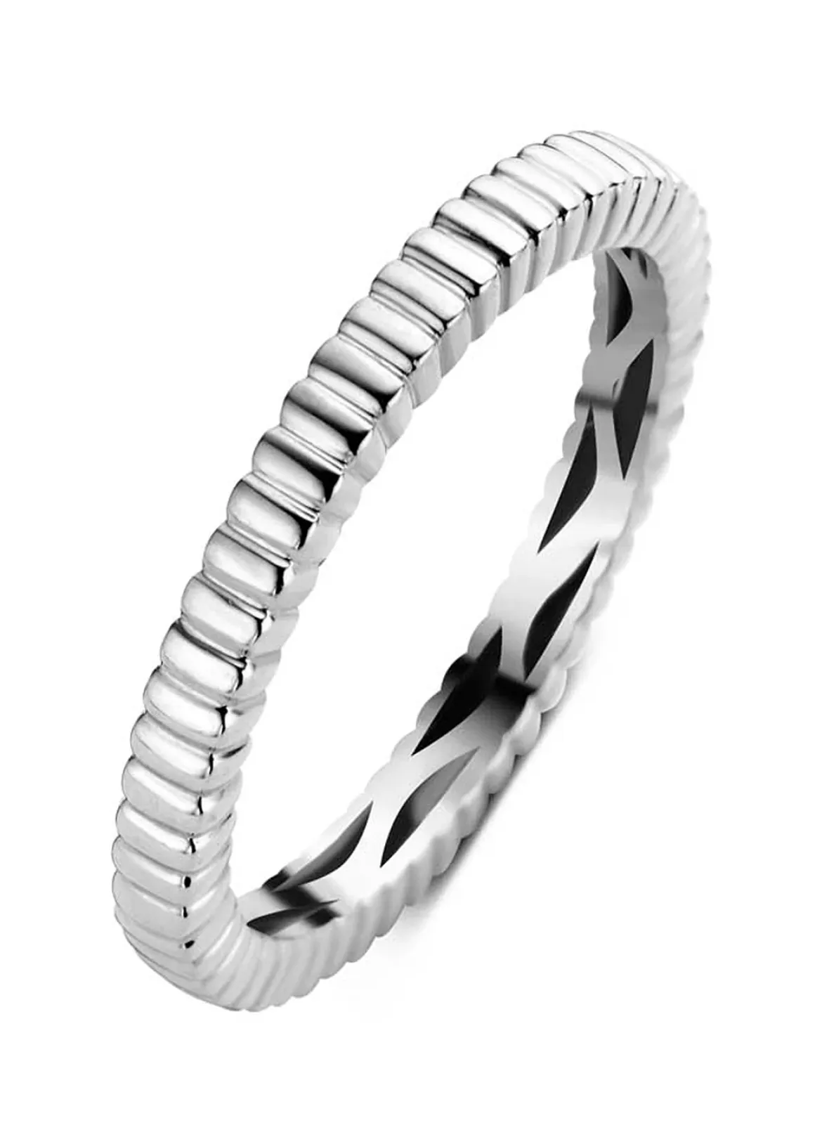 Diamond Point Witgouden Ringen|Fijne Ringen<Witgouden ring Ensemble